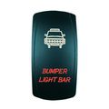 Laser Red Rocker Switch For Bumper Light 12v 20a On Off Led Single Pole Throw With Quick Connect Ip66 Waterproof Plastic 