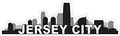 10in X 3in Jersey City Skyline Sticker Vinyl Car Window Bumper Stickers By Stickertalk 