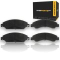 Front Brake Pad Set For 2007 Chevy Avalanche Ceramic Friction Material Replacement 19285993 Silver Classification Alx Pau Ac