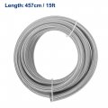 X Autohaux 15 Ft 12an Fuel Hose An12 3 4 Universal Braided Stainless Steel Cpe Oil Gas Line
