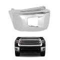 Passenger Side Right Rh Front Bumper End Cap Chrome Steel With Parking For Tundra 2014 2015 2016 2017 2018 2019 2020 2021 