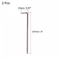 Uxcell 3mm Ball End Hex Key Wrench L Shaped Long Arm S2 Steel Repairing Tool Metric 2 Pcs