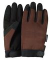 Illinois Glove Company 77xlb Touchscreen Mechanics Gloves Synthetic Suede Palm Spandex Back Xl Black Brown Unlined 