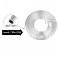 X Autohaux 5 16 Car Brake Line Tubing 25ft Coil For Hydraulic Braking Systems And Transmission System Silver Tone