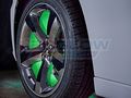 Ledglow 4pc Green Led Wheel Well Fender Light Kit Flexible Waterproof Tubes Includes Wireless Remote