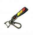 Hapizwlu Leather Key Chain Suit For Toyota Car Fob Buckle Compatible Withtoyota Trd Sequoia Camry Highlander Prius Tundra 