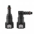 X Autohaux 2 Set 5 16 7 89mm Sae To 8mm Nylon Fuel Line Hose Quick Release Connector Disconnect Straight 90 Degree