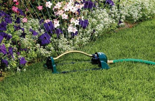 Orbit 18-hole 3600 Square Foot Metal Oscillating Sprinkler 58294