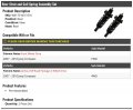 Rear Strut And Coil Spring Assembly 2 Piece Set Compatible With 2007-2010 Jeep Compass