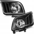 Aintier Headlight Assembly 2005-2009 Ford For Mustang Headlamp Replacement Driver Passenger Side
