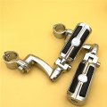 Xkh Group Motorcycle Chrome Adjustable Highway Peg Mounting Kit Skull Zombie Footrest For V-star Roadstar Suzuki Boulevard