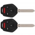 2 X Flip Key Entry Remote Control Uncut Fob Transmitter Replacement For Subaru Impreza 2013-2018 Forester 12 13 14 15 16 17 18 