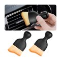 Car Interior Detailing Brush 2 Pack With Dust Cover Soft Hair Cleaning Brushes For Vehicle Dashboard Air Conditioner Vents And 