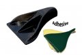 7 Pc Piece Carbon Fiber Look Universal Vortex Generators Roof Shark Fins Spoiler Wing Kit Set Of Seven Black For Car Truck Suv