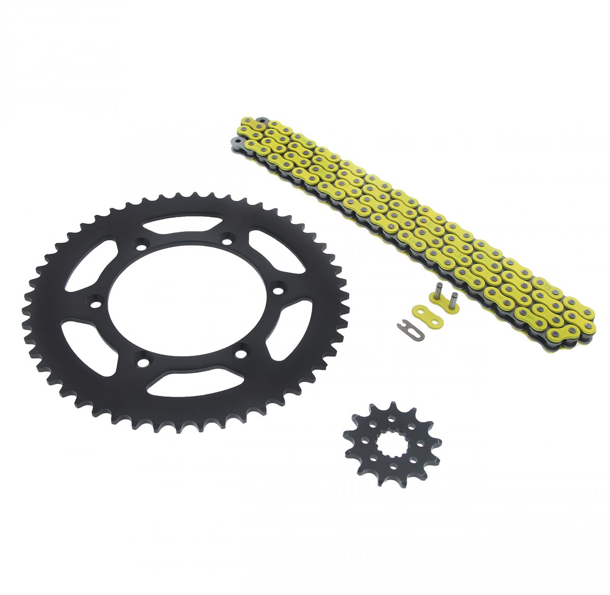2003-04 07-14 Fits Yamaha Yz450f Yellow Non O Ring Chain Sprocket Black 13 52 120