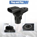 Uxcell 2 Pcs Engine Camshaft Position Sensor For Mercedes-benz W166 Ml 350 C207 E350 No A2769051000 Black Plastic Metal