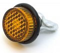 Chris Products Ch4a Amber Motorcycle Mini License Plate Reflector 4 Pack 