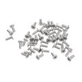 M1 2-0 25 X 3mm 50pcs Flat Round Head Screws 304 Stainless Steel Phillips Drive Machine Hardware Fastener For Furniture 