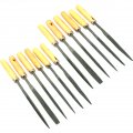 Findingking Needle File Set Wood Handles Wooden Files Carpentry Crafting Hobby Tools 12pcs