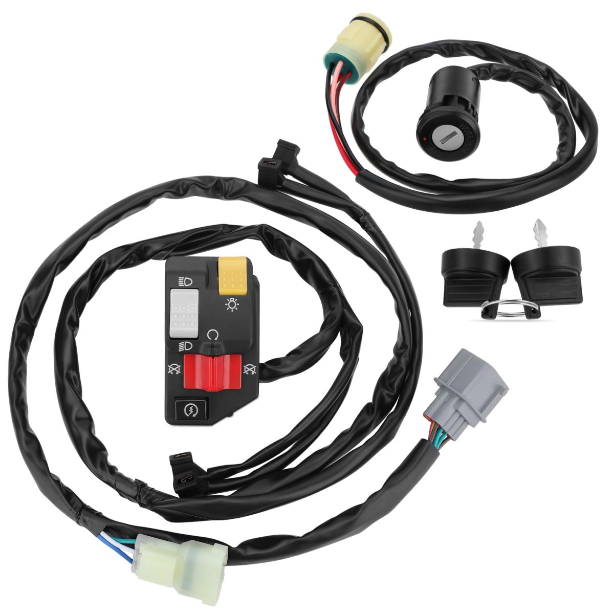 Handlebar And Key Switch For Honda Rancher 350 Trx350fm Trx350tm 2006 Manual Shift 35200-hn5-n03 35200-hn5-n02 35100-hn5-670