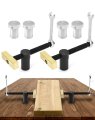 Quick Workbench Joint Clamps With 4 Stoppers For Fixing Parts 20 Mm Hole Wd10977 Black 