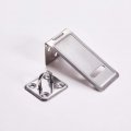 Mromax Padlock Locking Hasp Staple Safety Door Clasp Gate Lock Latch 201stainless Steel Cabinet Swivel Silver Tone 5pcs