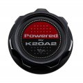 Vms Racing Black Oil Cap With Powered By K20a2 Emblem In Cnc Machined Billet Aluminum Compatible Honda Integra Civic Type R