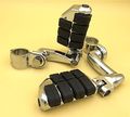 Xkh Group Motorcycle Chrome Large Footpegs Mounting Kit For Honda Goldwing Vtx1300 Shadow Valkyrie Triumph Road Glide Ultra