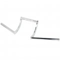 Wflnhb 7 8 Z Bars Motorcycle Handlebars Chrome Replacement For Drag Custom Bobber Chopper Cruisers Softail Dyna Sportster