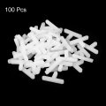 Uxcell 100pcs Wall Floor Tile Plastic T Shape Spacers Tiling Tools 4mm 5 32 For Ceramic Installation White