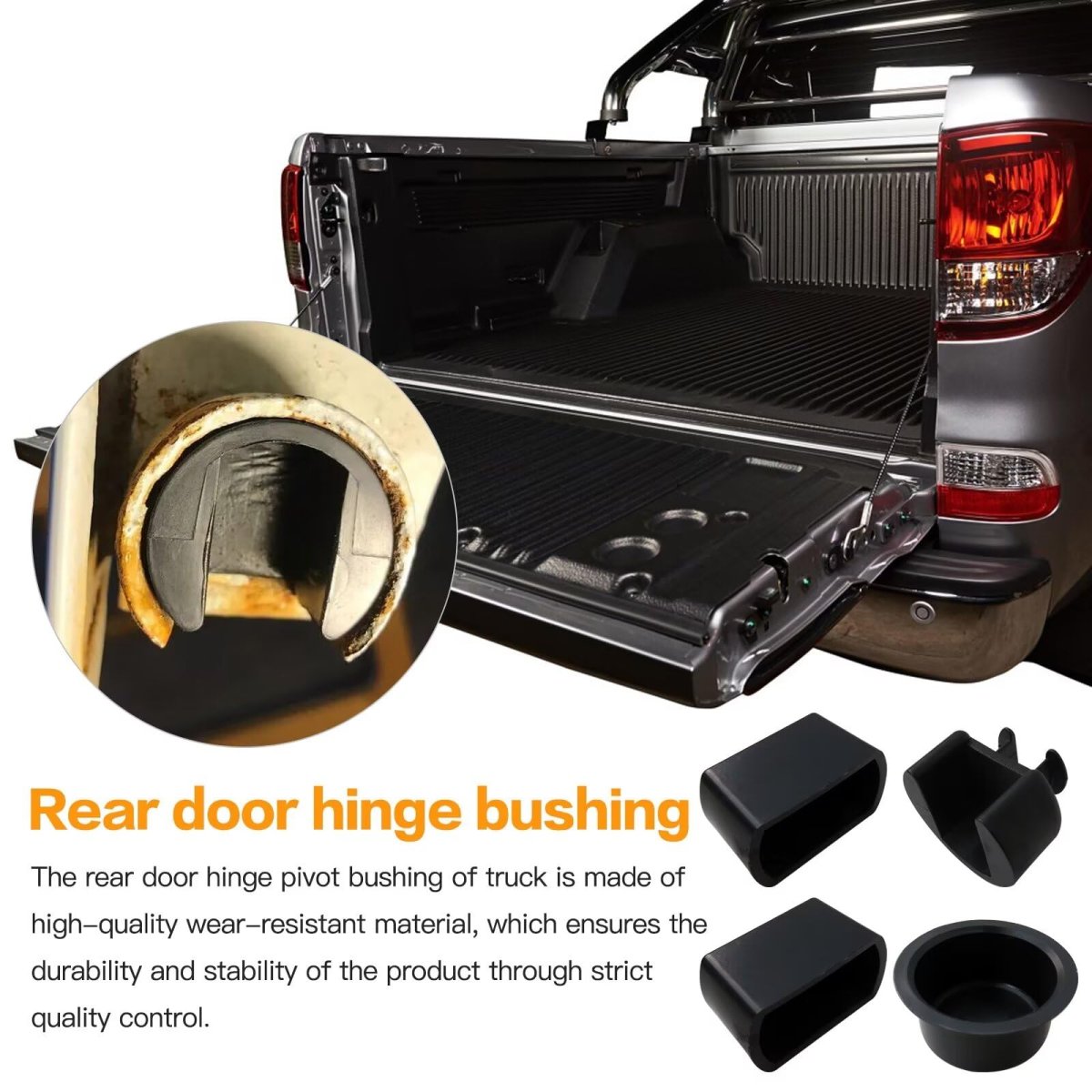 Tailgate Hinge Pivot Bushing Insert Kit 55274936ac E7tz 99430b22-a For Lincoln Mark Lt 2007-2014