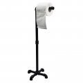 Y-nut Rustic Industrial Pipe Toilet Paper Holder No Need To Drill Steampunk Stand Dispenser Modern Chic Electroplated Black 