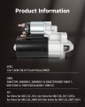 Starter Motor For Volvo S60 2 5l 3 0l S80 2l V60 V70 Xc60 Xc70 Xc90 Replace 19033 12v 1 4kw 10 Tooth Pinion Pmgr