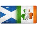 Scottish Irish Flag License Plate 