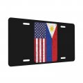 6x12 Inch License Plate Cover Aluminum American Philippines Flag Car Tag For Women Men Vanity Gifts