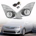 1 Pair Of Fog Light Assembly Chrome Cover Switch Wiring Bulb Kit Replacement For 2012-2014 Camry 