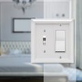 Amerelle 2040trw Deerfield Wallplate 1 Toggle Rocker Wood White 1-pack 