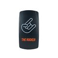 Orange Rocker Switch 20a 12v On Off Led Light Laser Backlit Single Pole Throw With Quick Connect Ip66 Waterproof Slr1188 
