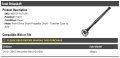 Front Driveshaft For 2010-2015 Mercedes-benz Glk350 4matic