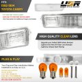 Usr 92-94 Sxv10 Bumper Light A Turn Signal Lamps Left Right 4pc Set For 1992-1994 Toyota Camry All Models Such As Dx Le Se Xle