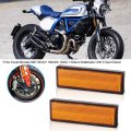 Reflective Warning Reflector For 2 Pcs Plastic Reflectors Tail Brake Stop Marker Part Fit A Universal Compatibility