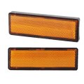 Reflective Warning Reflector For 2 Pcs Plastic Reflectors Tail Brake Stop Marker Part Fit A Universal Compatibility