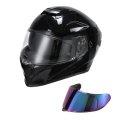Tcmt Full Face Motorcycle Helmet Dot Approved For Adults Dual Visor Street Bike With Clear Tinted Shield Lightweight Abs Shell 