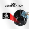Tcmt Full Face Motorcycle Helmet Dot Approved For Adults Dual Visor Street Bike With Clear Tinted Shield Lightweight Abs Shell