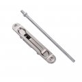 Hwmate Door Latch Lever Action Flush Bolt Security Sliding Lock With 7-7 8 Inch Rod 2 Pack