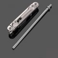 Hwmate Door Latch Lever Action Flush Bolt Security Sliding Lock With 7-7 8 Inch Rod 2 Pack