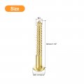 Uxcell Wood Screws M3 X 30mm Slotted Round Head Brass Self-tapping Woodworking Screw 40 Pcs