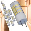 Satco S12325 4 5w T6 Led Bulb A 430 Lumens 5000k Natural Light G8 Base Clear Finish 1 77 Length Dimmable 35w Incandescent 