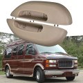 Front Left And Right Side Inner Beige Armrest Pull Handle Cover Replacement For 1996 2002 Express Base Slt Sle Van 12376621