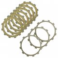 Caltric Clutch Friction Plates Compatible With Yamaha Fjr1300 A Es P Police Fjr13 27d-16331-00-00 1d7-16321-00-00